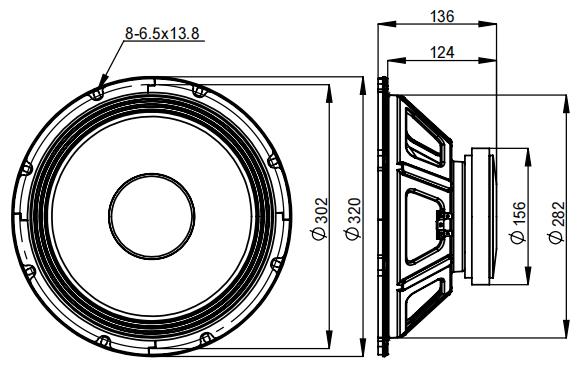 2D drawing of 121FIND