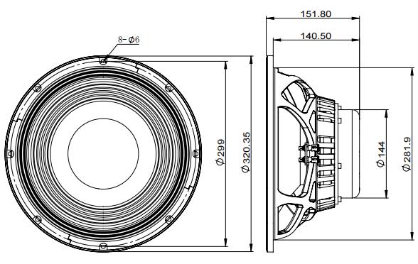 2D drawing of 123NPM