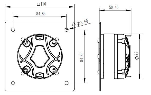 2D drawing of 141FCD