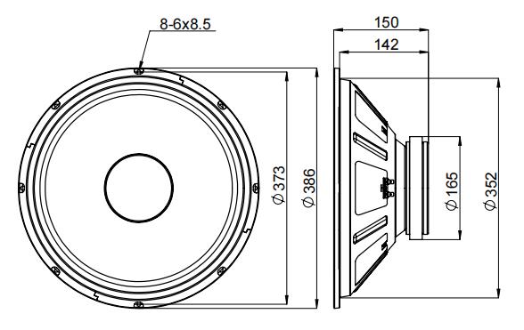 2D drawing of 155FIND