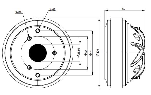 2D drawing of 180FCD