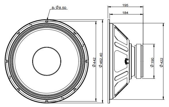 2D drawing of 183FIND