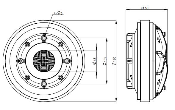 2D drawing of 200FCD