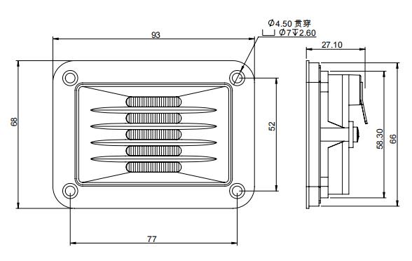 2D drawing of AMT2838