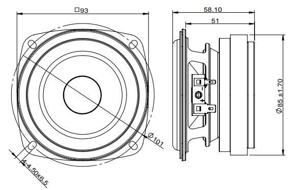 2D drawing of 35FR-1
