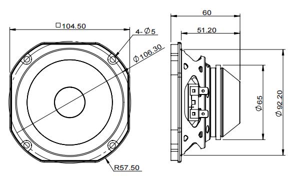 2D drawing of 41NFR